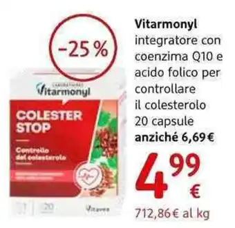 dm drogerie markt Vitarmonyl integratore con coenzima Q10 e acido folico per controllare offerta