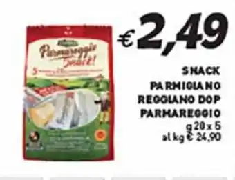 Coal Snack parmigiano reggiano dop parmareggio offerta