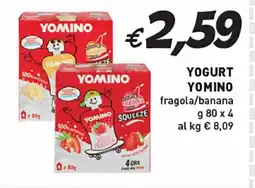 Coal YOGURT YOMINO fragola/banana offerta