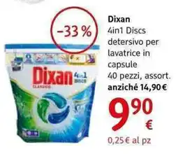 dm drogerie markt Dixan 4 in 1 Discs detersivo per lavatrice in capsule 40 pezzi , assort. offerta