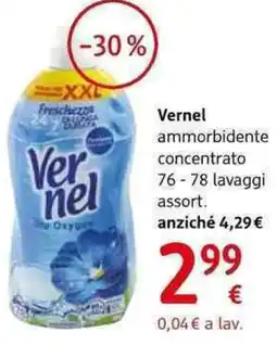 dm drogerie markt Vernel ammorbidente concentrato 76-78 lavaggi assort. offerta