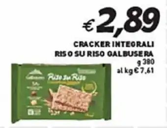 Coal Cracker integrali riso su riso GALBUSERA offerta