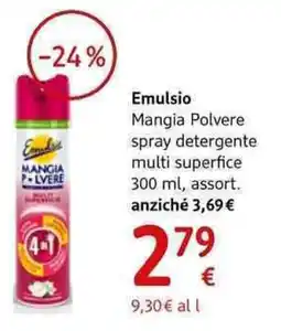 dm drogerie markt Emulsio Mangia Polvere spray detergente multi superfice assort. offerta