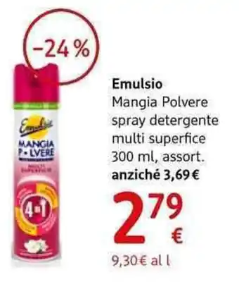 dm drogerie markt Emulsio Mangia Polvere spray detergente multi superfice assort. offerta