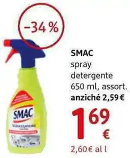 dm drogerie markt SMAC spray detergente assort. offerta