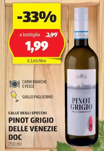 ALDI Calle degli specchi pinot grigio delle venezie doc offerta