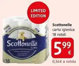 dm drogerie markt Scottonelle carta igienica 18 rotoli offerta