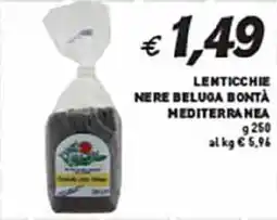 Coal Lenticchie nere beluga bontà mediterranea offerta