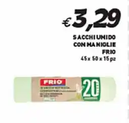 Coal Sacchiumido con maniglie FRIO offerta