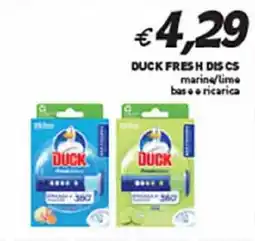 Coal DUCK FRESH DISCS marine/lime base e ricarica offerta