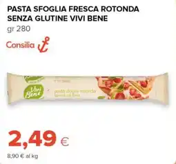 Tigre Consilia pasta sfoglia fresca rotonda senza glutine vivi bene offerta