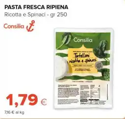 Tigre Consilia pasta fresca ripiena ricotta e spinaci offerta