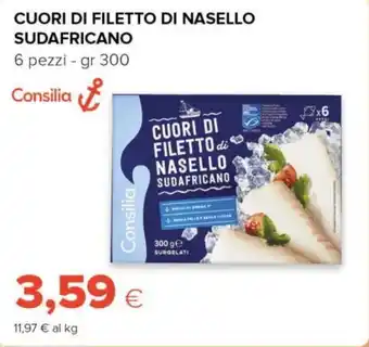 Tigre Consilia cuori di filetto di nasello sudafricano offerta