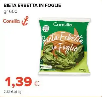 Tigre Consilia bieta erbetta in foglie offerta