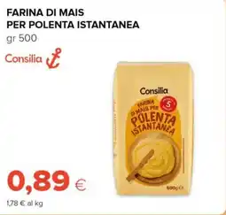 Tigre Consilia farina di mais per polenta istantanea offerta