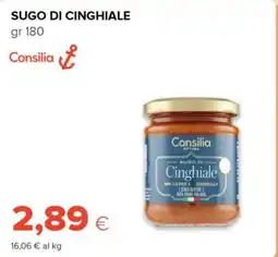 Tigre Consilia sugo di cinghiale offerta