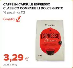 Tigre Consilia caffè in capsule espresso classico compatibili dolce gusto offerta