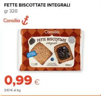 Tigre Consilia fette biscottate integrali offerta