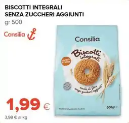 Tigre Consilia biscotti integrali senza zuccheri aggiunti offerta