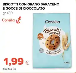 Tigre Consilia biscotti con grano saraceno e gocce di cioccolato offerta