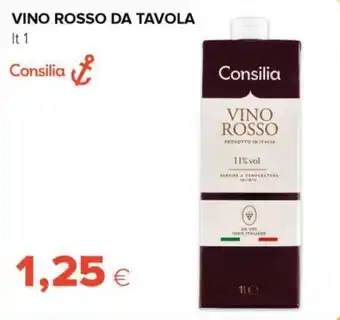 Tigre Consilia vino rosso da tavola offerta