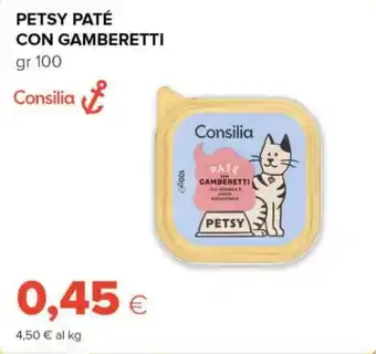 Tigre Consilia petsy paté con gamberetti offerta