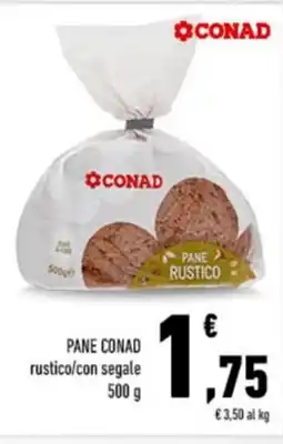 Conad PANE CONAD rustico/con segale offerta