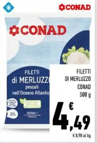 Conad Filetti di merluzzo conad offerta