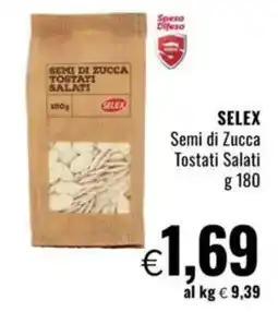 Famila SELEX Semi di Zucca Tostati Salati offerta