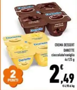 Conad Crema dessert danette cioccolato/vaniglia offerta