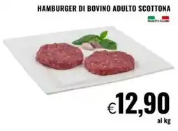 Famila Hamburger di bovino adulto scottona offerta