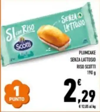 Conad Plumcake senza lattosio riso scotti offerta