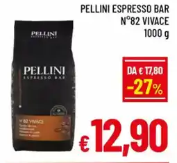 A&O Pellini espresso bar n°82 vivace offerta