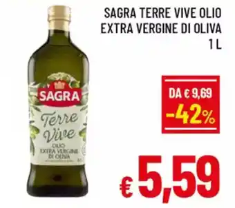 A&O Sagra terre vive olio extra vergine di oliva offerta