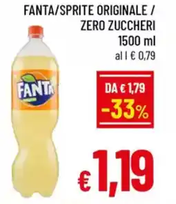 A&O Fanta/sprite originale / zero zuccheri offerta