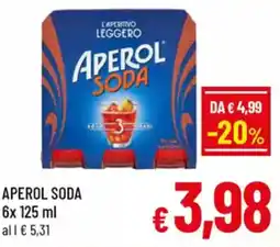 A&O Aperol soda offerta