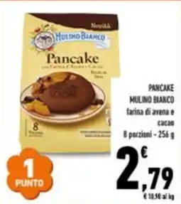 Conad Pancake mulino bianco farina di avena e cacao 8 porzioni - offerta