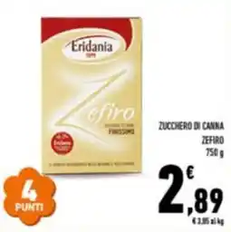 Conad Zucchero di canna zefiro offerta