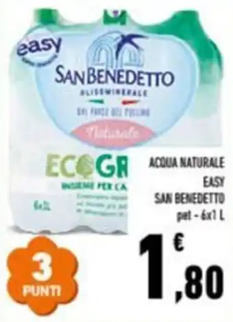 Conad Acqua naturale easy san benedetto pet- offerta