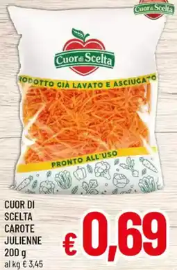 A&O Cuor di scelta carote julienne offerta