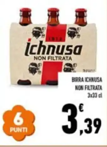 Conad Birra ichnusa non filtrata offerta