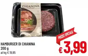 A&O Hamburger di chianina offerta