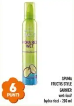 Conad Spuma fructis style garnier wet ricci / hydra ricci offerta