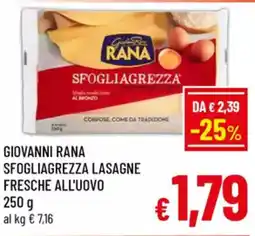 A&O Giovanni rana sfogliagrezza lasagne fresche all'uovo offerta