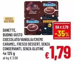 A&O Danette, budino gusto cioccolato/vaniglia/creme caramel offerta