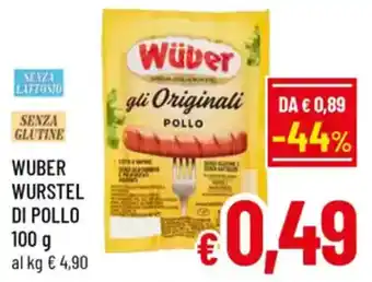 A&O Wuber wurstel di pollo offerta