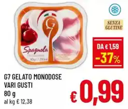 A&O G7 gelato monodose vari gusti offerta