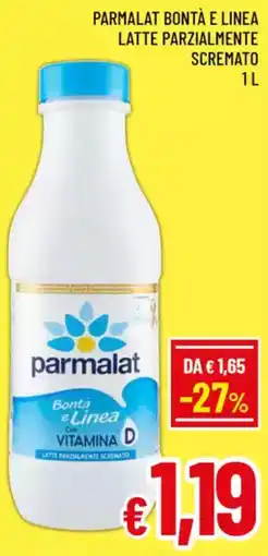 A&O Parmalat bontà e linea latte parzialmente scremato offerta