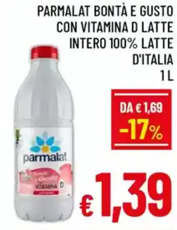 A&O Parmalat bontà e gusto con vitamina d latte intero 100% latte d'italia offerta