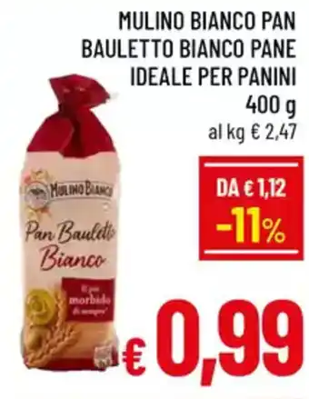 A&O Mulino bianco pan bauletto bianco pane ideale per panini offerta